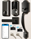 VEISE VE06-H Smart Keyless Front Door Lock Set - Black