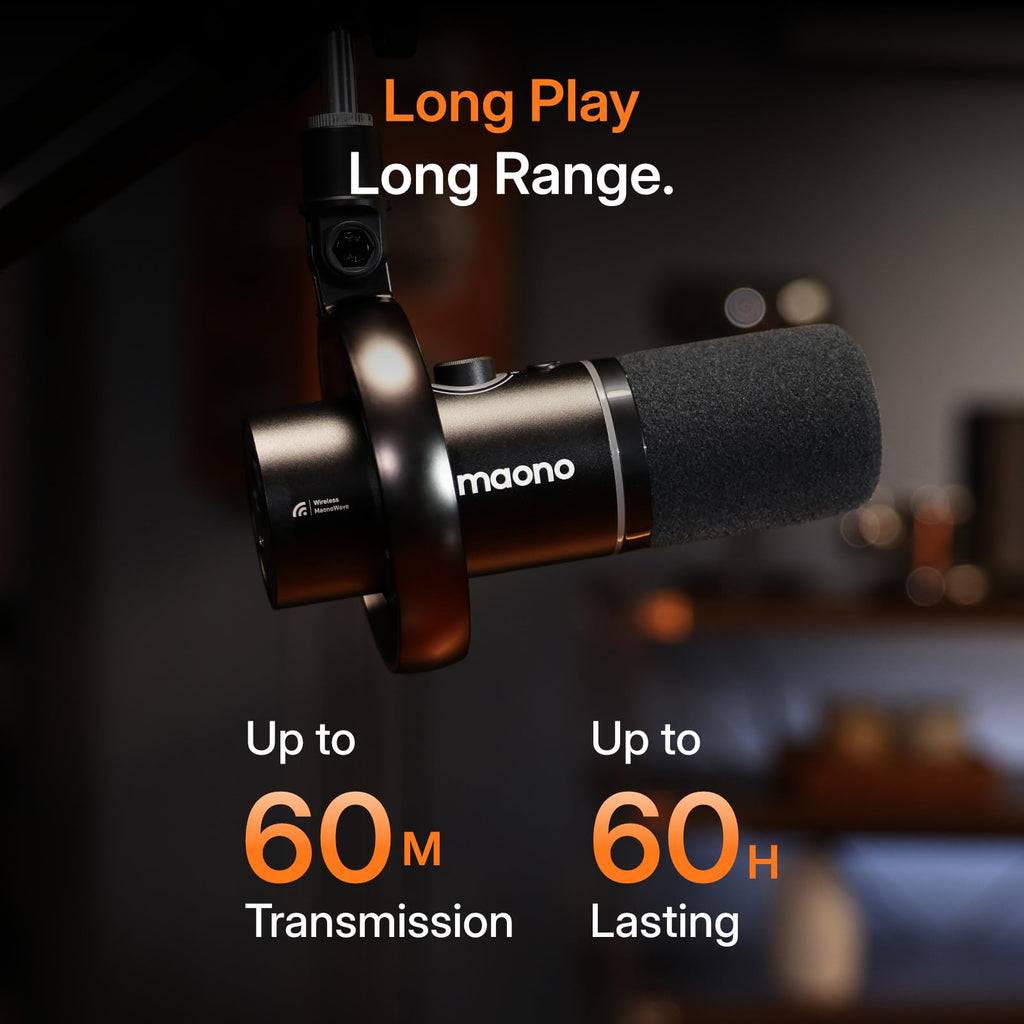 MAONO PD200W Hybrid Podcast Microphone for PC & Recording