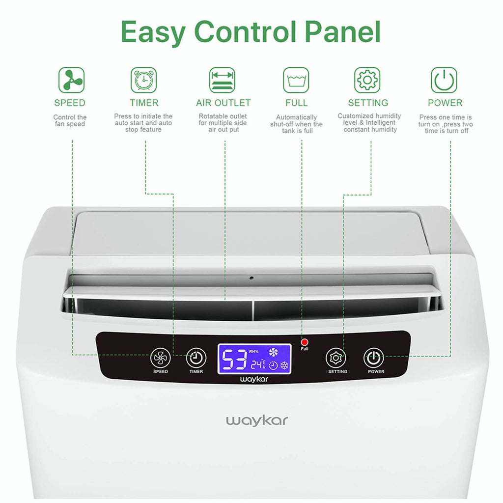 WAYKAR 34 Pints Energy Star Dehumidifier for 2,000 Sq. Ft.