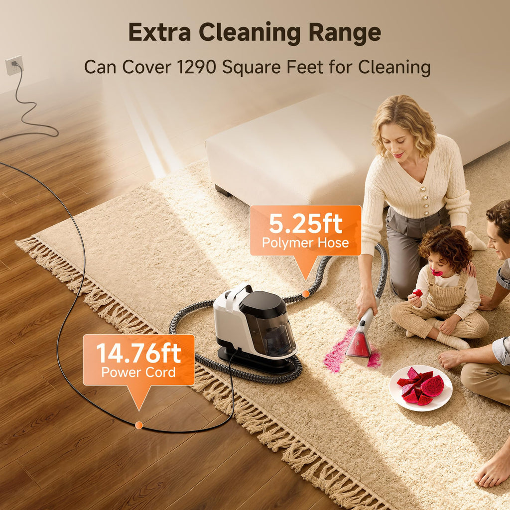 UWANT Portable Carpet Cleaner Machine for Cars & Pets