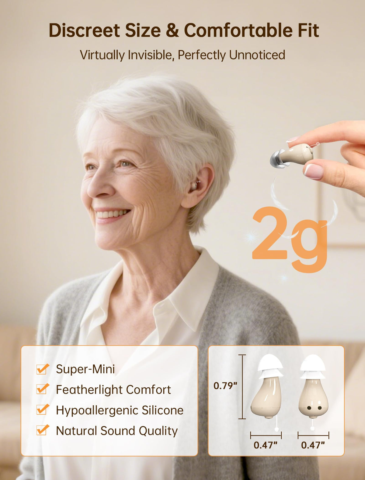 BIGPROT OTC Rechargeable Hearing Aids for Seniors