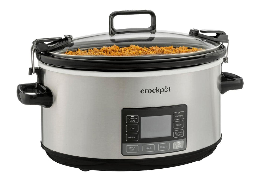 CROCK-POT 7-Quart Portable Programmable Slow Cooker with Timer