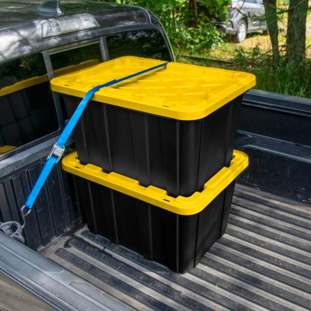 STERILITE 27 Gallon Heavy-Duty Storage Tote - 4-Pack Bins