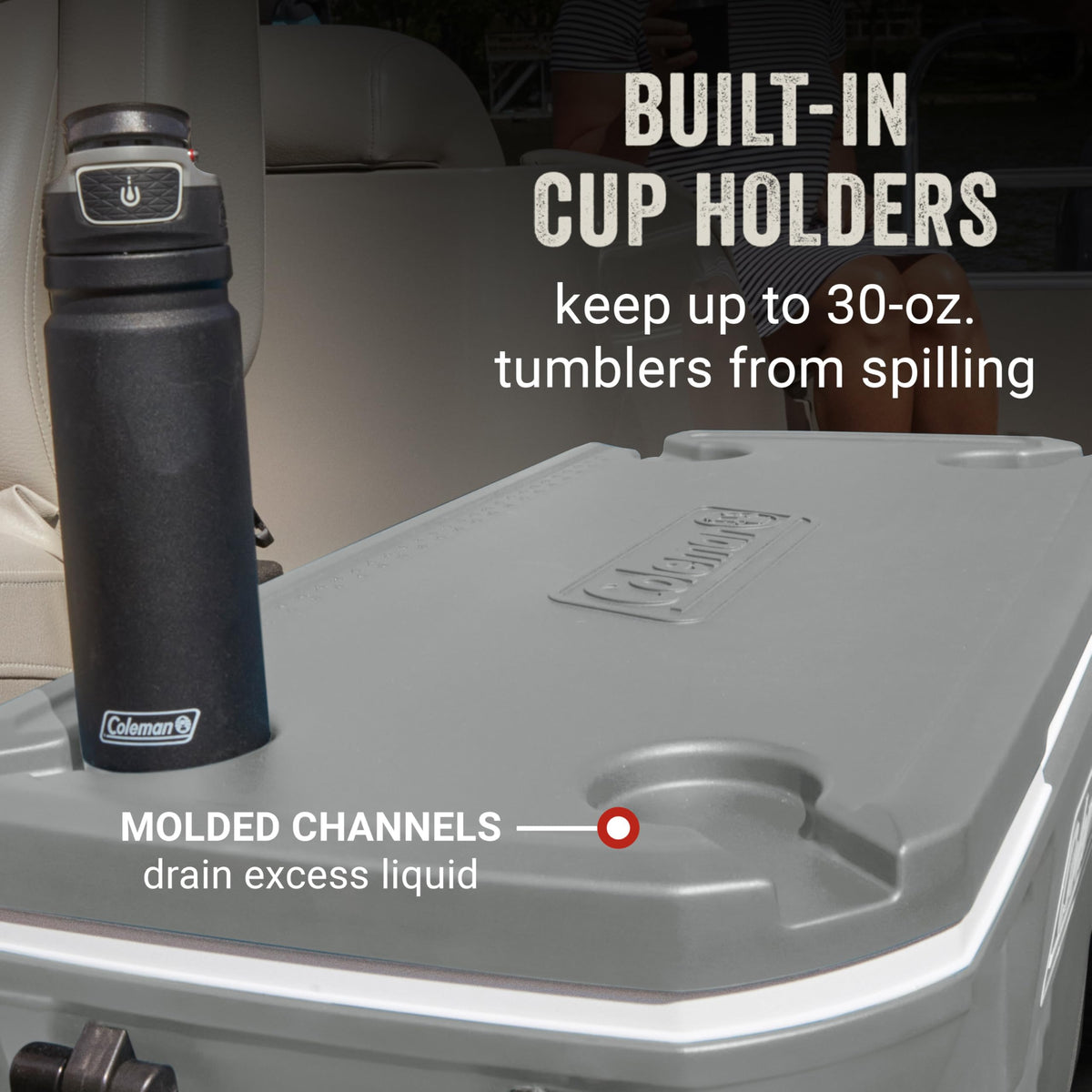COLEMAN Classic Series 100-Quart Insulated Rolling Cooler