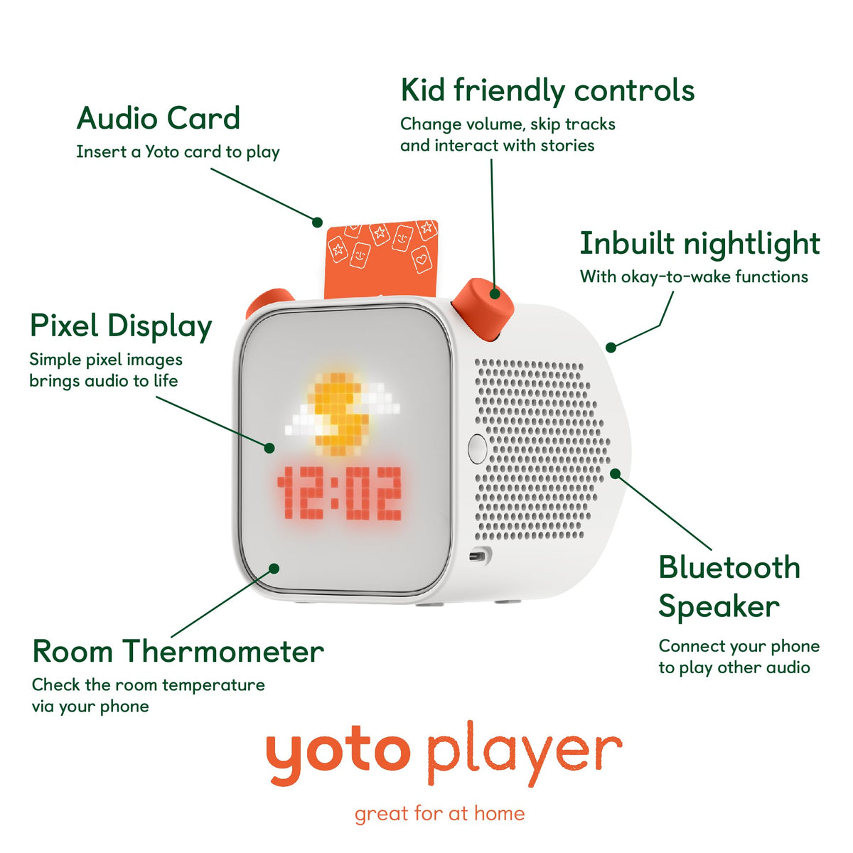 YOTO Player (3rd Gen.) - Kids Bluetooth Audio Speaker