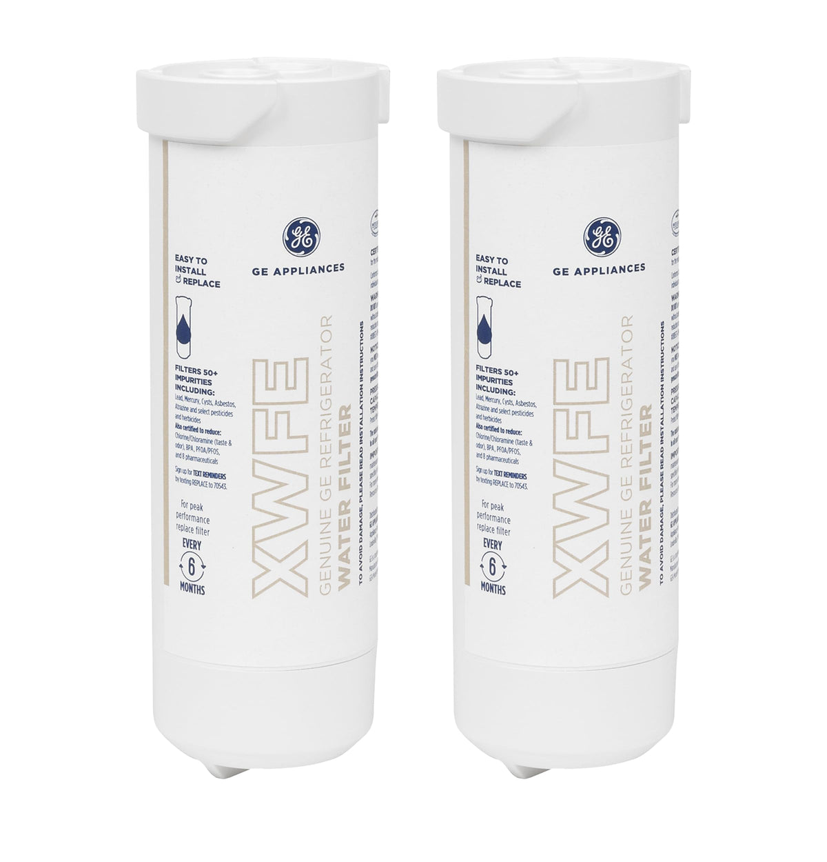 GE XWFE Refrigerator Water Filter - Lead & Impurities Reduction