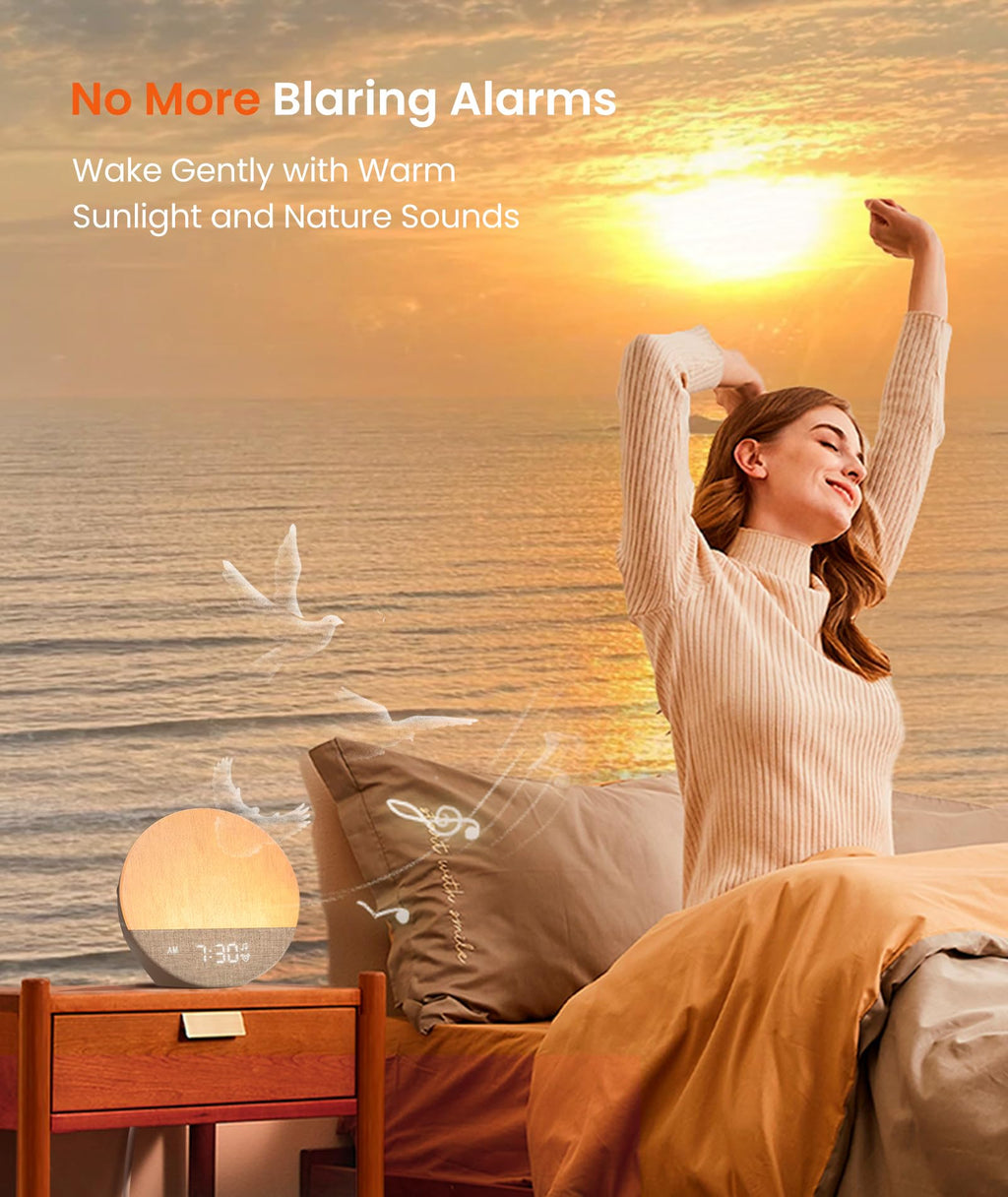 DREAMEGG Sunrise 1 Alarm Clock & Sound Machine for Sleep