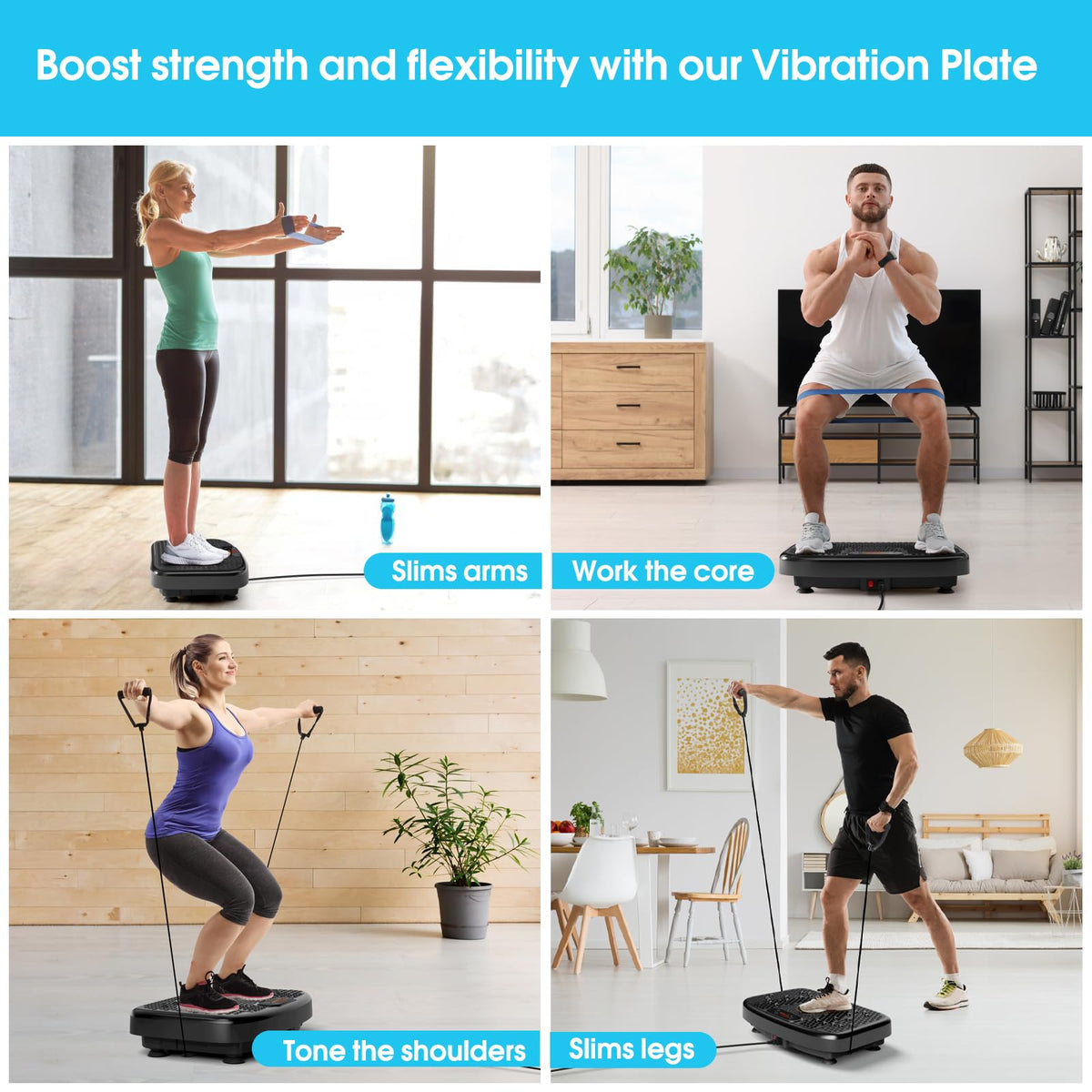 SOFTGYM Vibration Plate Exercise Machine for Weight Loss