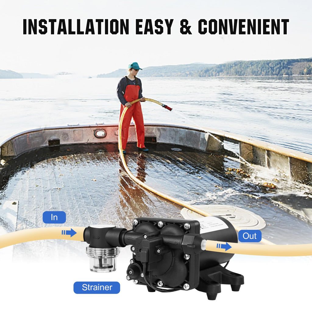 ECO-WORTHY 110V AC Diaphragm Water Pump 5.5GPM 70PSI
