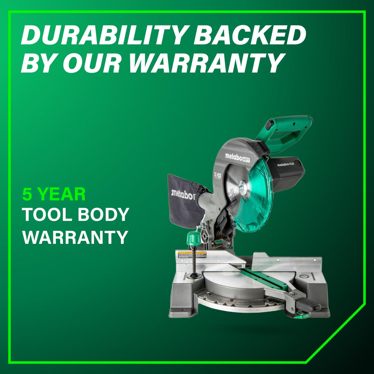METABO HPT 10-Inch Compound Miter Saw with Xact Cut Precision