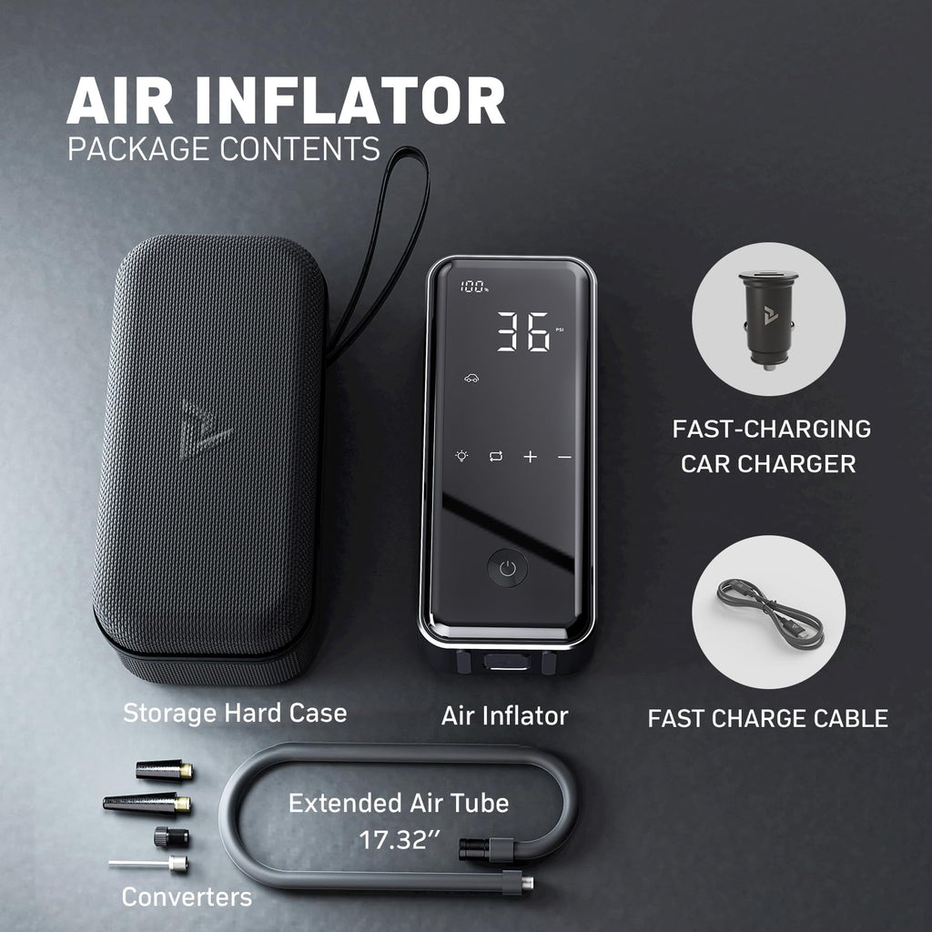 DENVIX MotorX Portable Air Compressor - Fast Tire Inflator