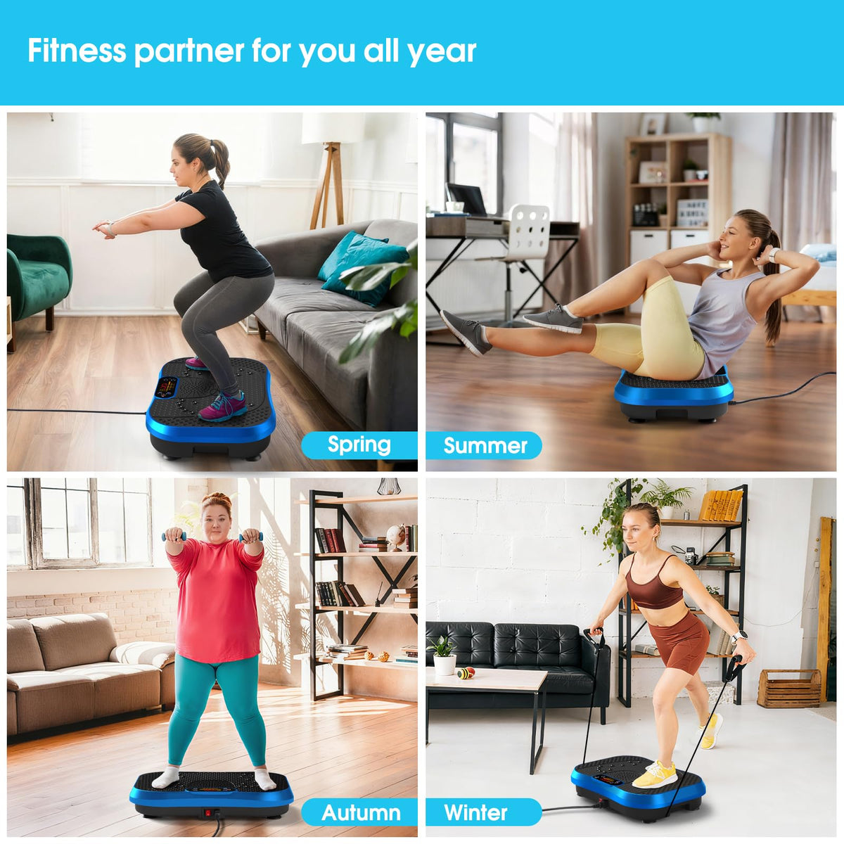 SOFTGYM Vibration Plate Exercise Machine for Whole Body Workout