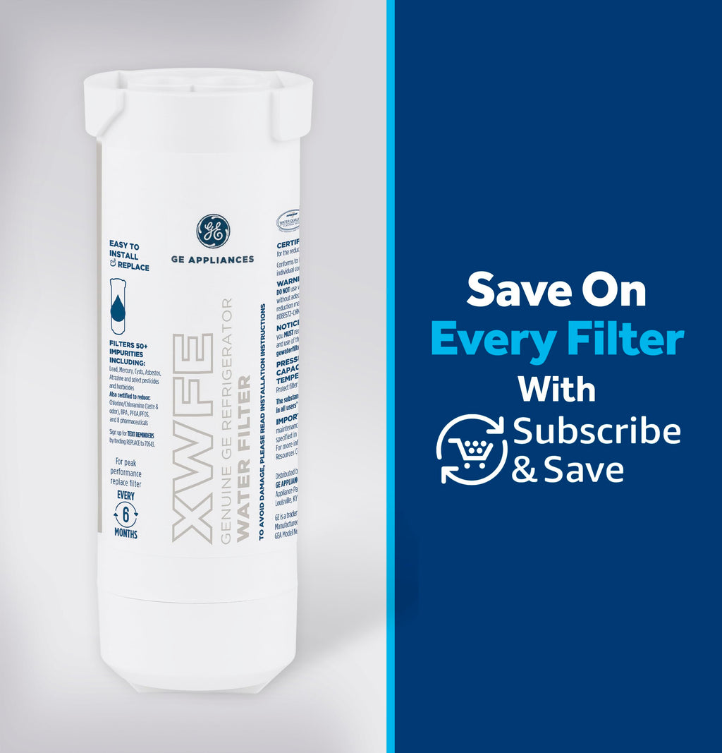 GE XWFE Refrigerator Water Filter - Lead & Impurities Reduction