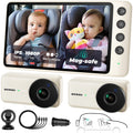 WEMOH Magnetic Double Car Camera With 5" 1080P Monitor