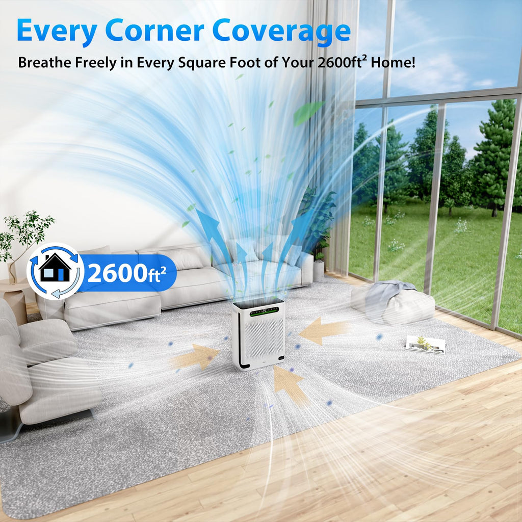 FREAIRE HAP605 HEPA Air Purifier for Large Rooms Up to 2600 Ft²