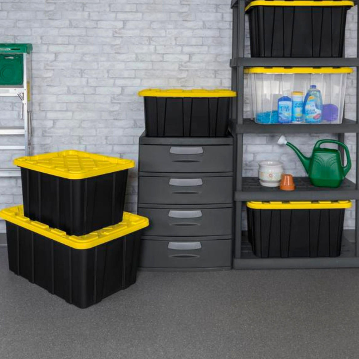 STERILITE 27 Gallon Heavy-Duty Storage Tote - 4-Pack Bins