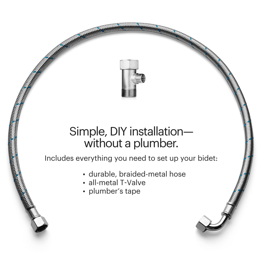 BRONDELL Bidet Toilet Seat Non-Electric for Elongated Toilets