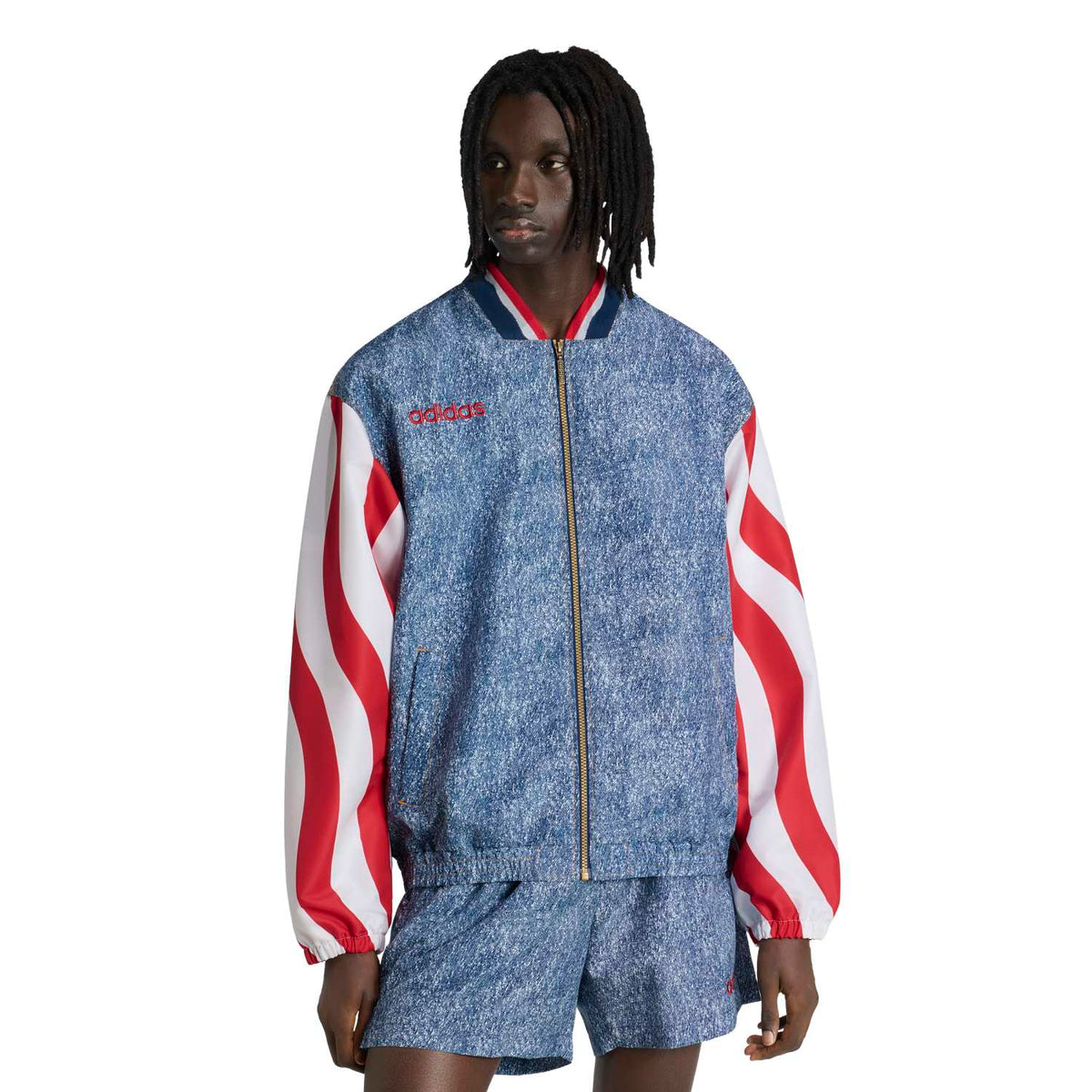 USA Denim Graphic Track Top