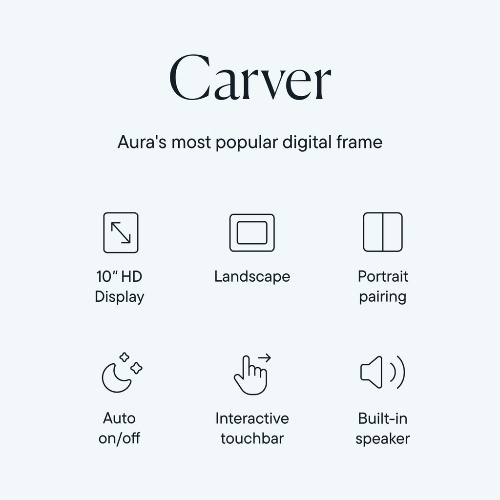 AURA Digital Picture Frame - 10.1" HD WiFi Display
