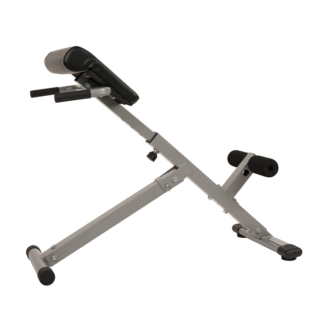 SUNNY HEALTH & FITNESS Foldable Hyperextension Roman Chair for Home Gym