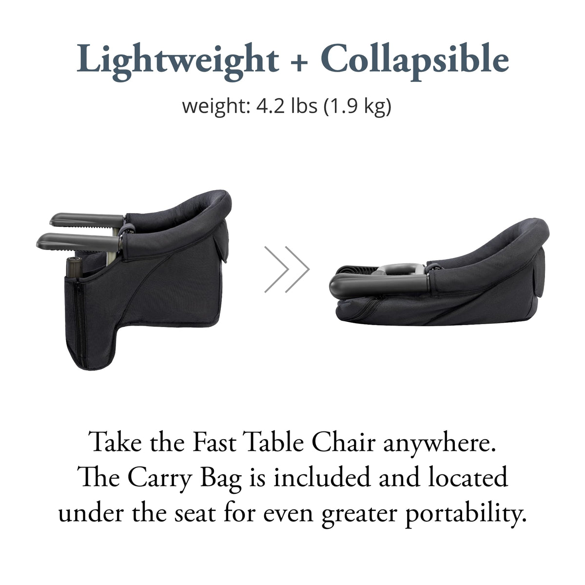 INGLESINA Fast Table Chair with Tray - Portable Baby High Chair
