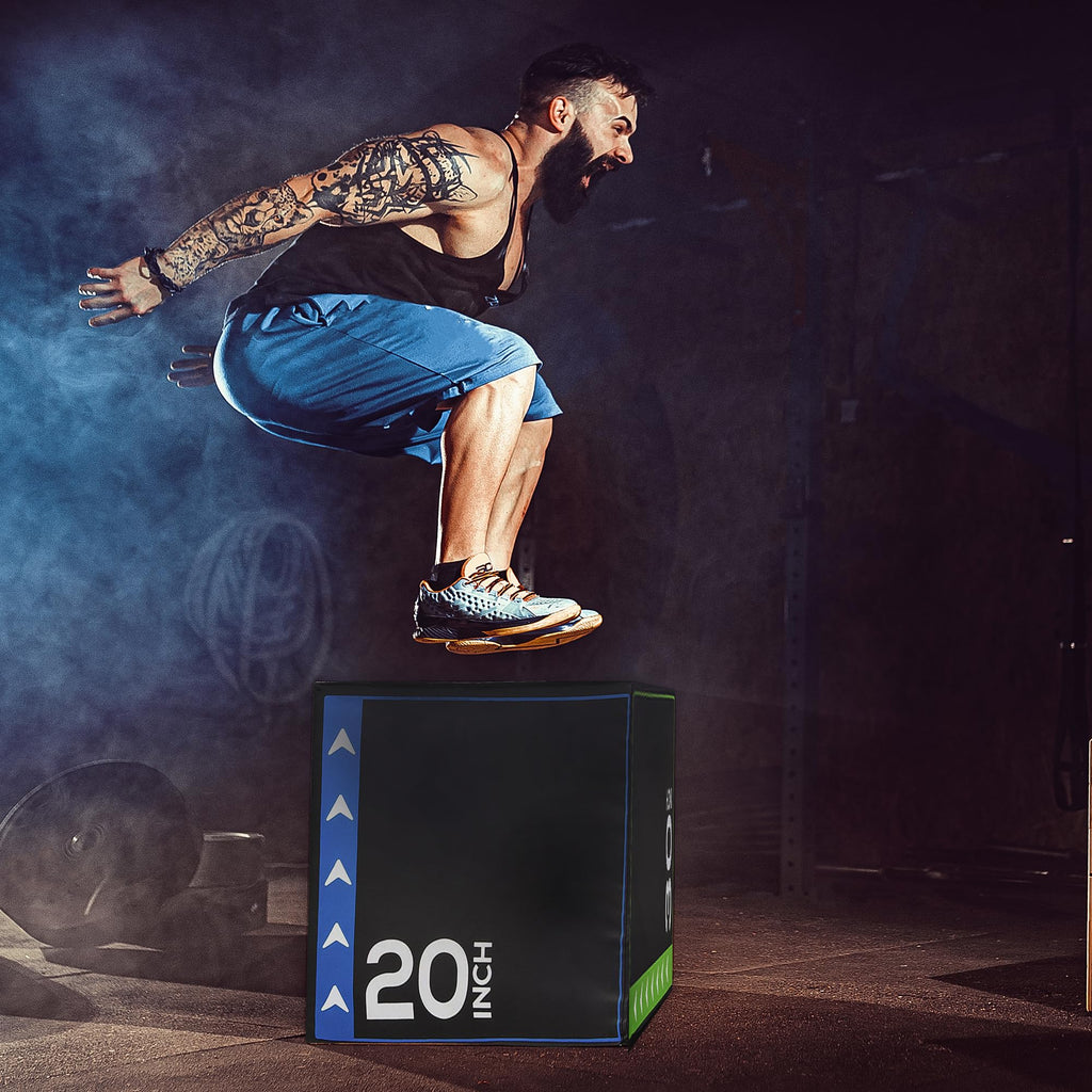 BALANCEFROM 3-in-1 Foam Plyometric Jump Box for Home Gym