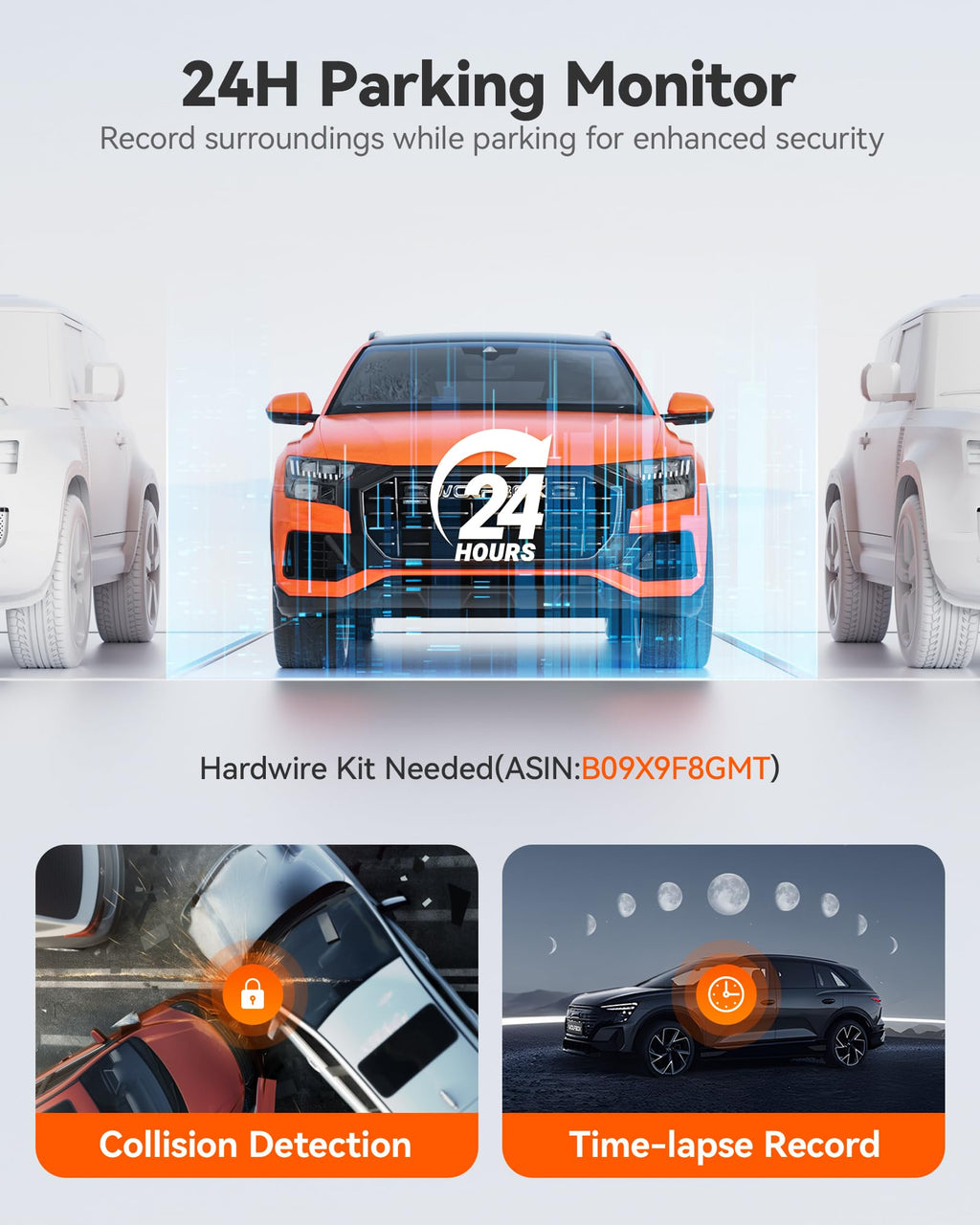 WOLFBOX G850 PRO 4K Mirror Dash Cam with ADAS & BSD