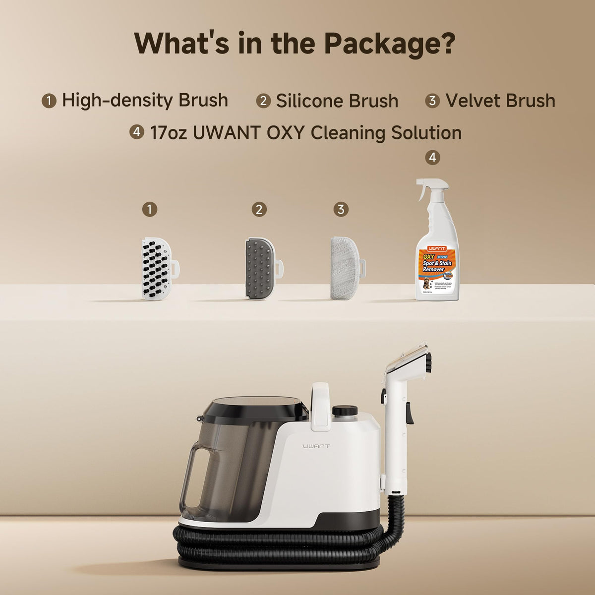 UWANT Portable Carpet Cleaner Machine for Cars & Pets