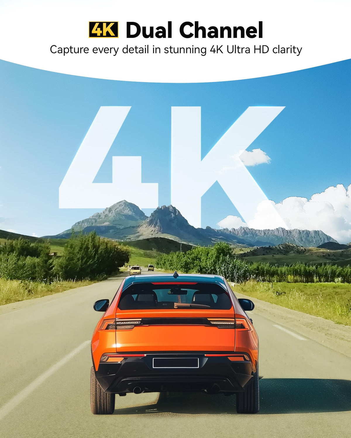 WOLFBOX G850 PRO 4K Mirror Dash Cam with ADAS & BSD