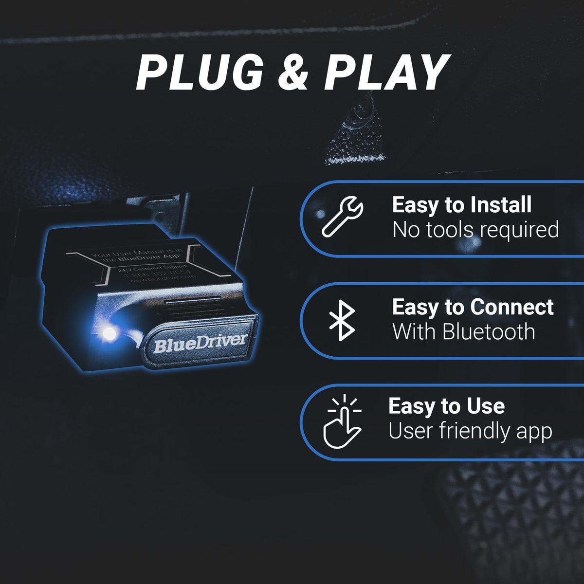 BLUEDRIVER Bluetooth Pro OBDII Scan Tool for iPhone & Android