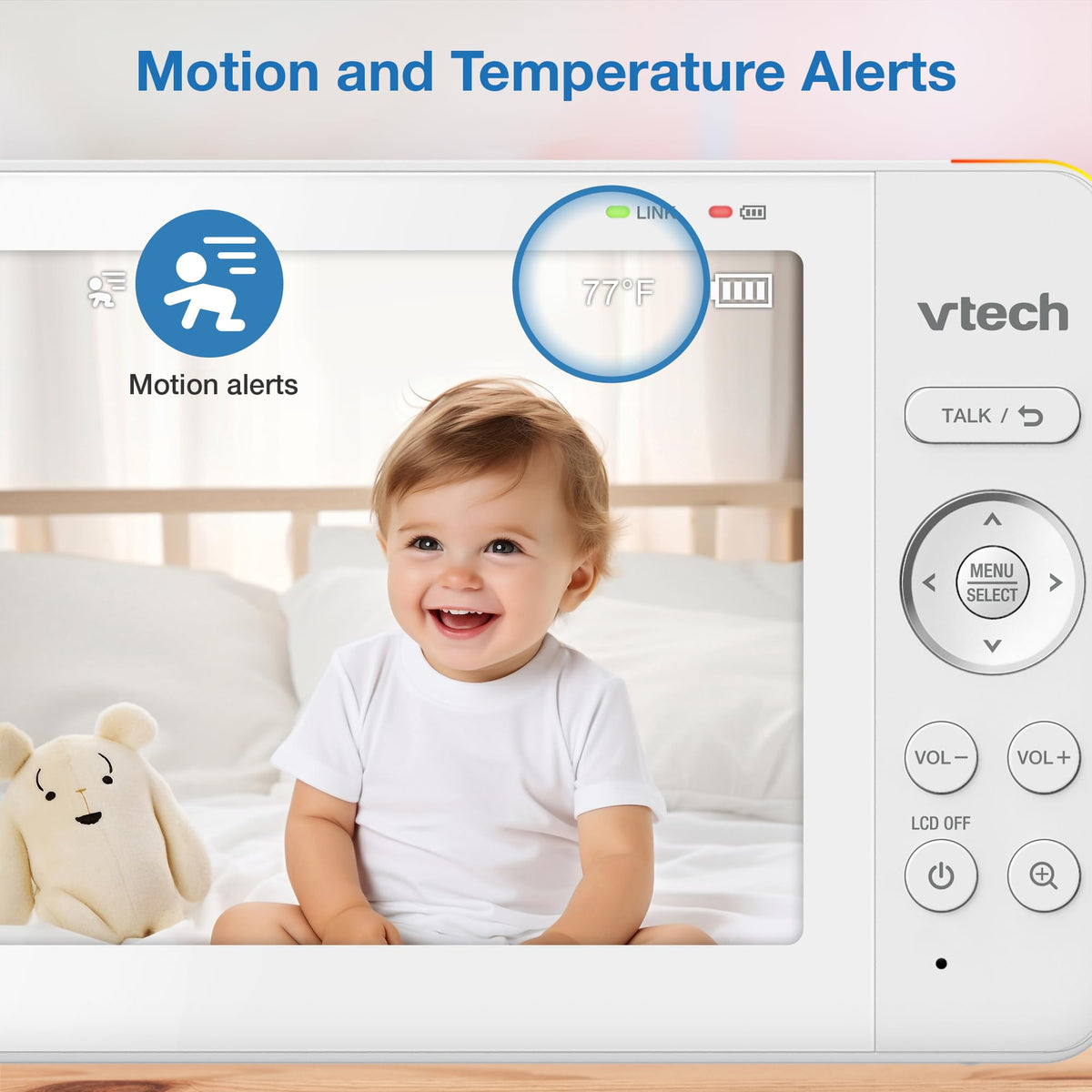 VTECH 7" Baby Monitor with IPS Screen & Pan Tilt Zoom