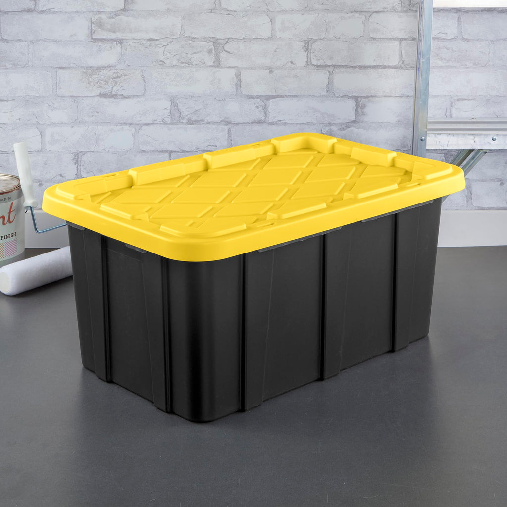 STERILITE 6-Pack Heavy-Duty Plastic Storage Tote Bins