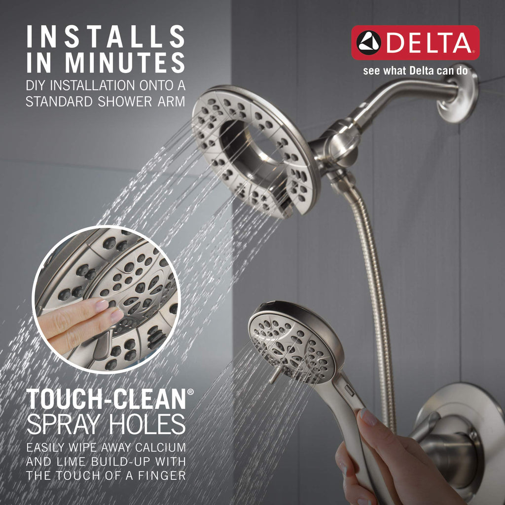 DELTA Arvo 14 Series Brushed Nickel Shower Faucet Set