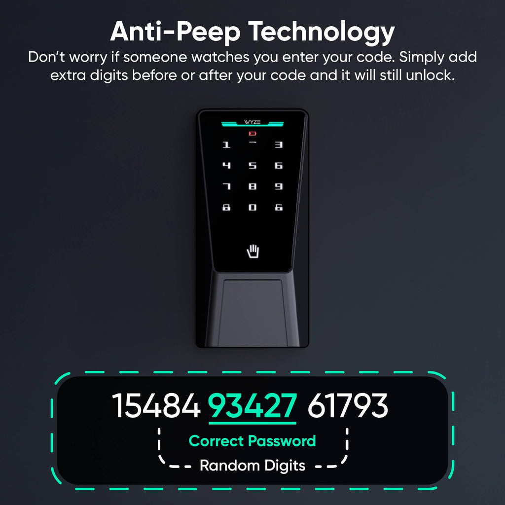 WYZE Palm Lock Smart Door Lock - Keyless Entry, Wi-Fi, Alexa