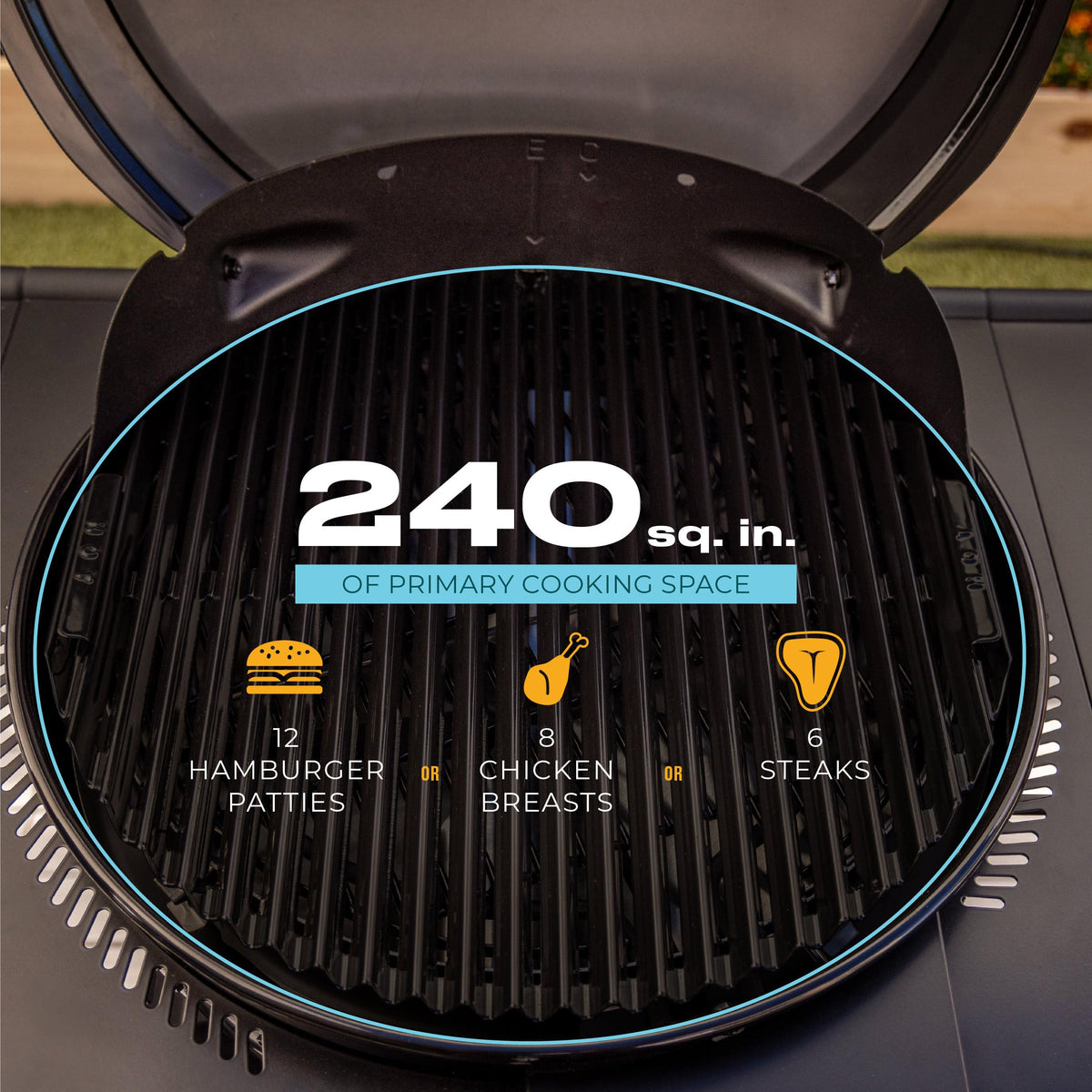 CHARBROIL 3-in-1 Dual Fuel Outdoor Bistro Electric Grill