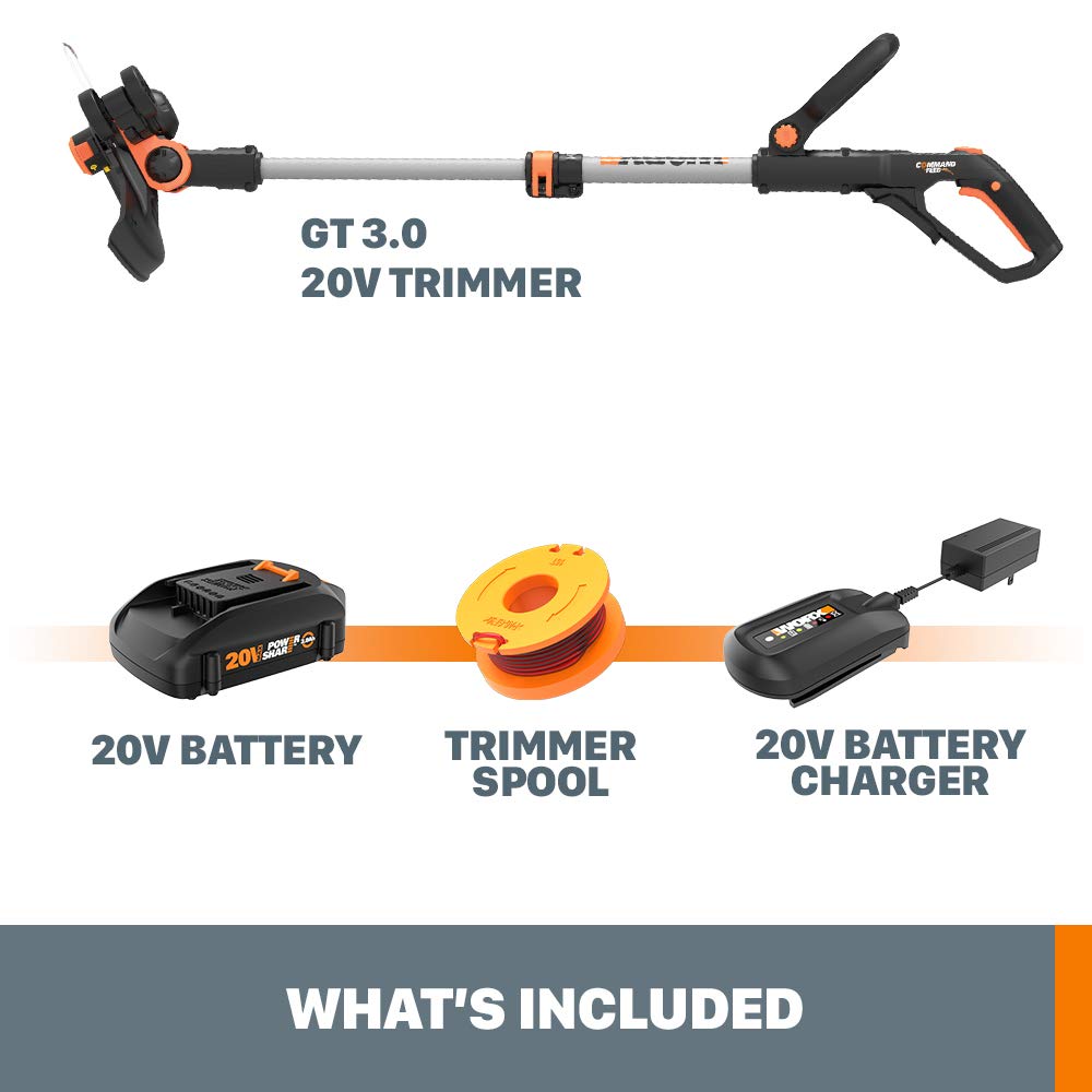WORX Cordless String Trimmer & Lawn Edger, 20V Electric