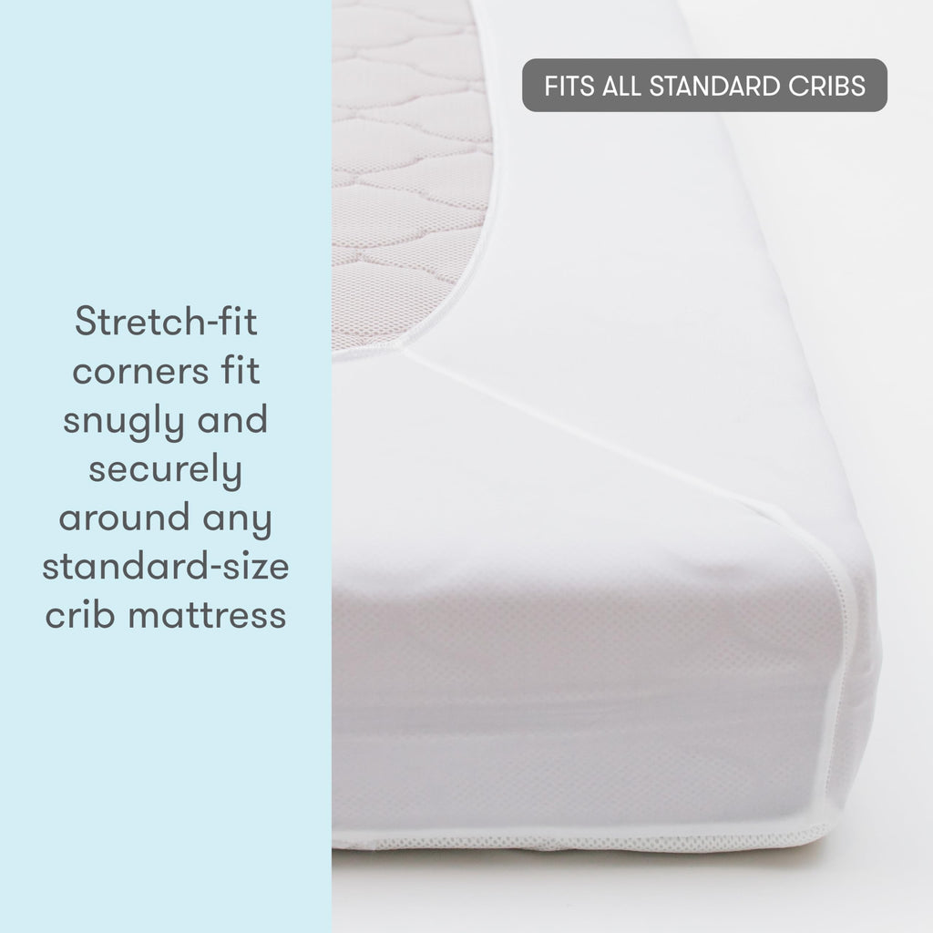 NEWTON BABY Waterproof Crib Mattress Pad | Ultra-Breathable Comfort