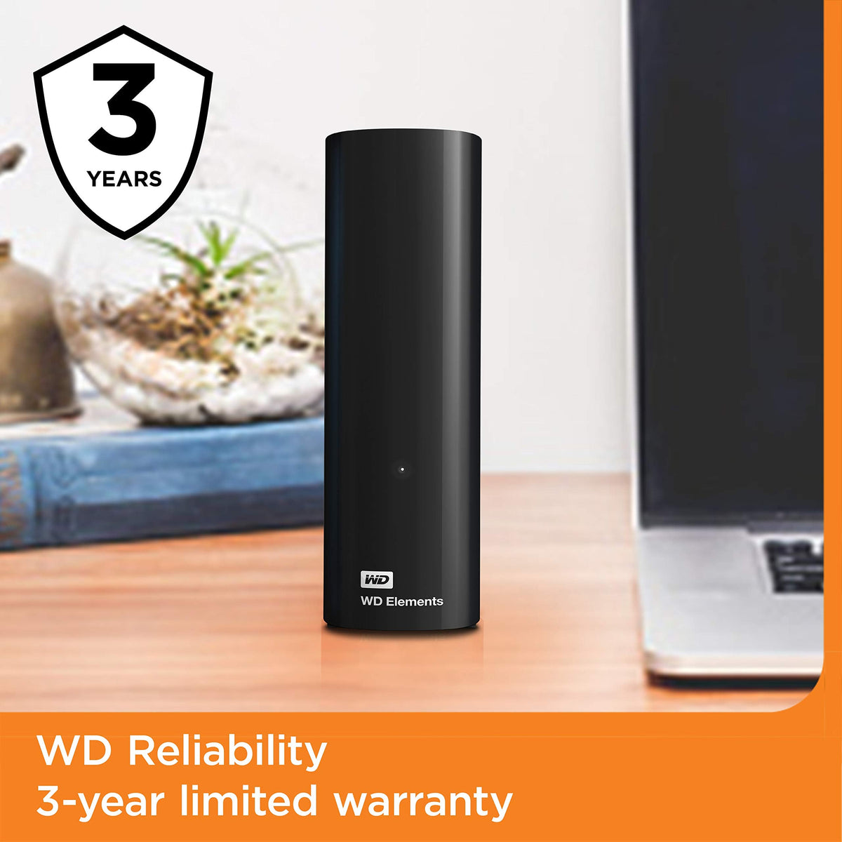 WD Western Digital 8TB Elements External Hard Drive